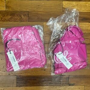 Lululemon Soulcycle Align tank top and biker shorts in sonic pink size 6 w/tags